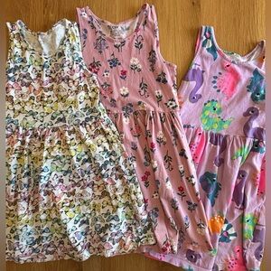 H&M Kids Cotton Dress set with Butterfly, Floral, and Dinosaur Prints